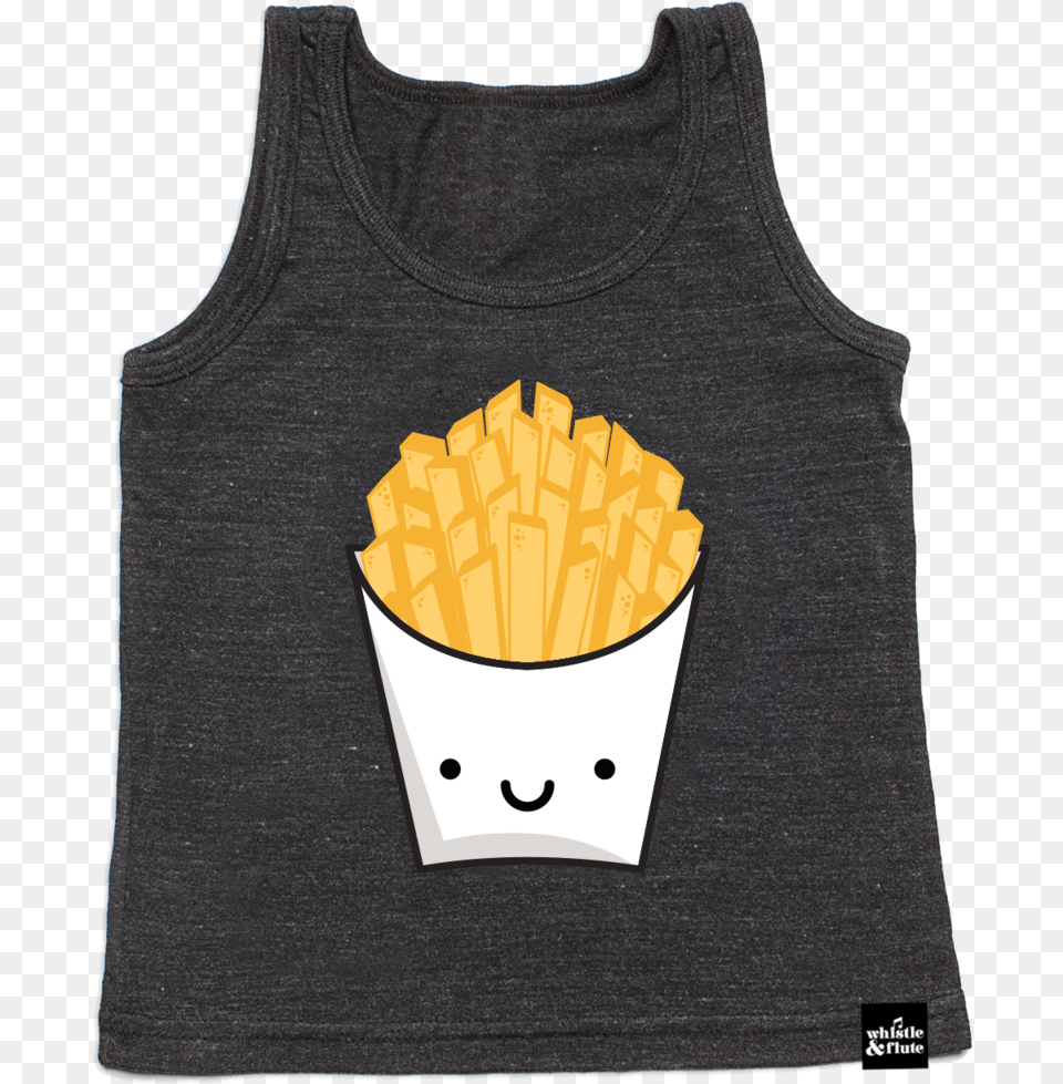 Kawaii French Fries Tank Potato Chip, Food, Clothing, Tank Top, Coat Png Image