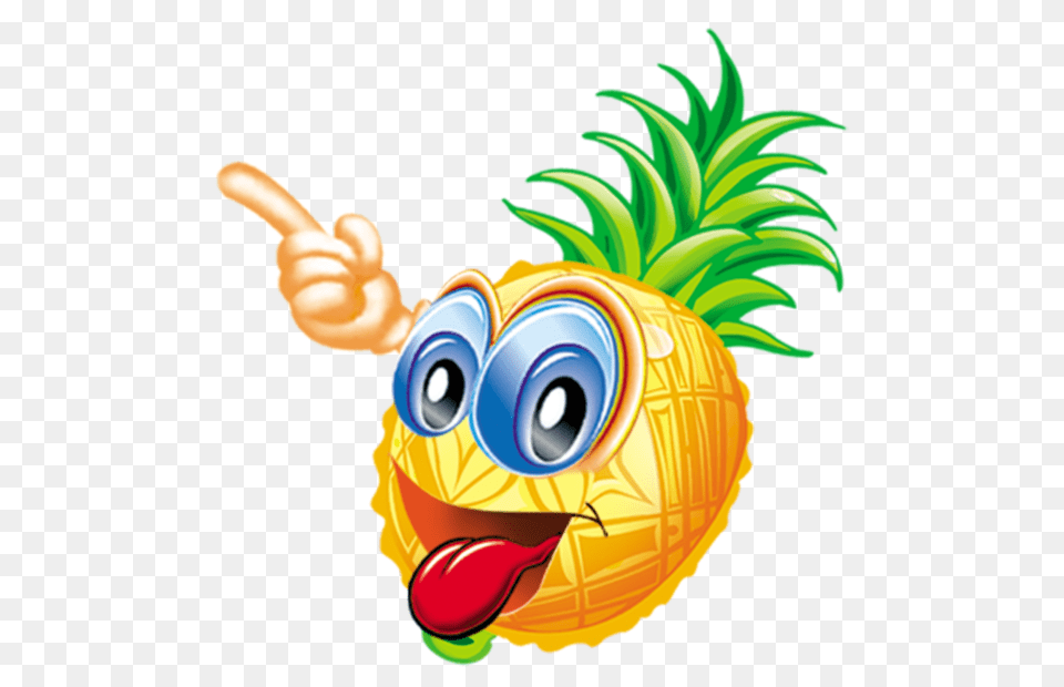 Kawaii Fruit Cute Digital Clipart Cute Fruit Clip Art Smiling, Food, Pineapple, Plant, Produce Free Transparent Png