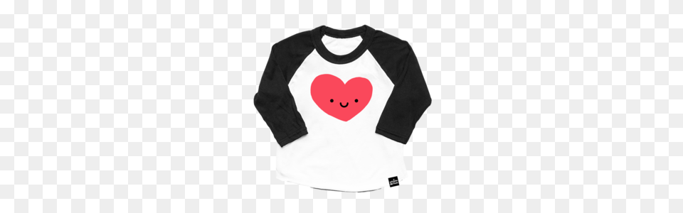 Kawaii Heart Baseball T Shirt Whistle Flute Clothing, Sleeve, Long Sleeve, T-shirt, Symbol Png Image