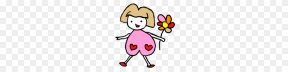 Kawaii Heart Chan Line Stickers Line Store, Cartoon, Baby, Person, Face Free Png