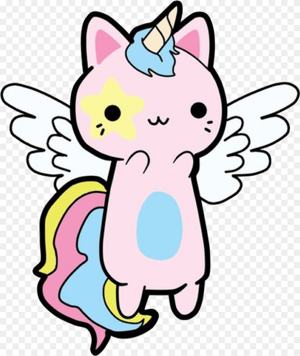 Kawaii Kitty Cat Caticorn Unicorn Please Vote For Me Kawaii Kitty Cat, Animal, Bear, Mammal, Wildlife Free Transparent Png