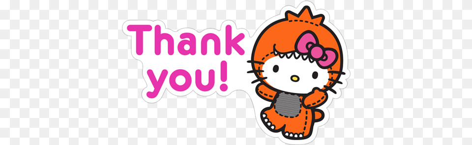 Kawaii Kitty Thanks Hello Halloween Kitty Clipart, Sticker, Plush, Toy, Dynamite Png Image