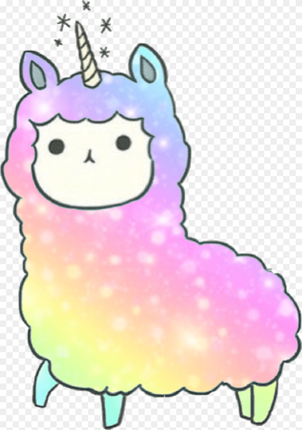 Kawaii Llama Llamacorn Dedicated To Kandygamergirl Kawaii Unicorn Colouring Pages, Animal, Mammal Free Png