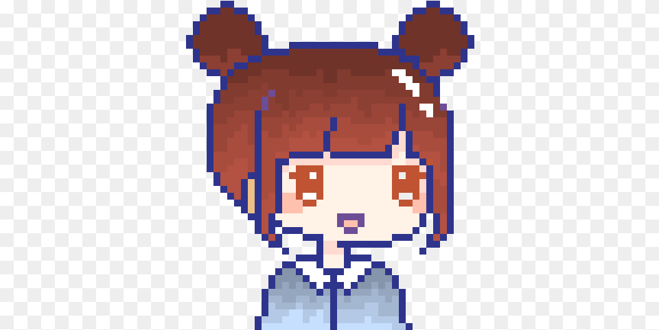 Kawaii Me Pixel Art Kawaii Qr Code Free Transparent Png