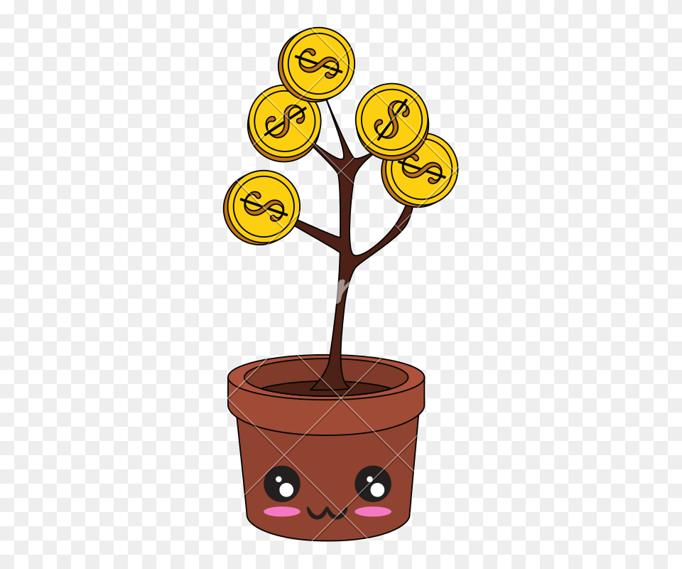 Kawaii Money Plant Icon, Potted Plant, Dynamite, Weapon Free Transparent Png