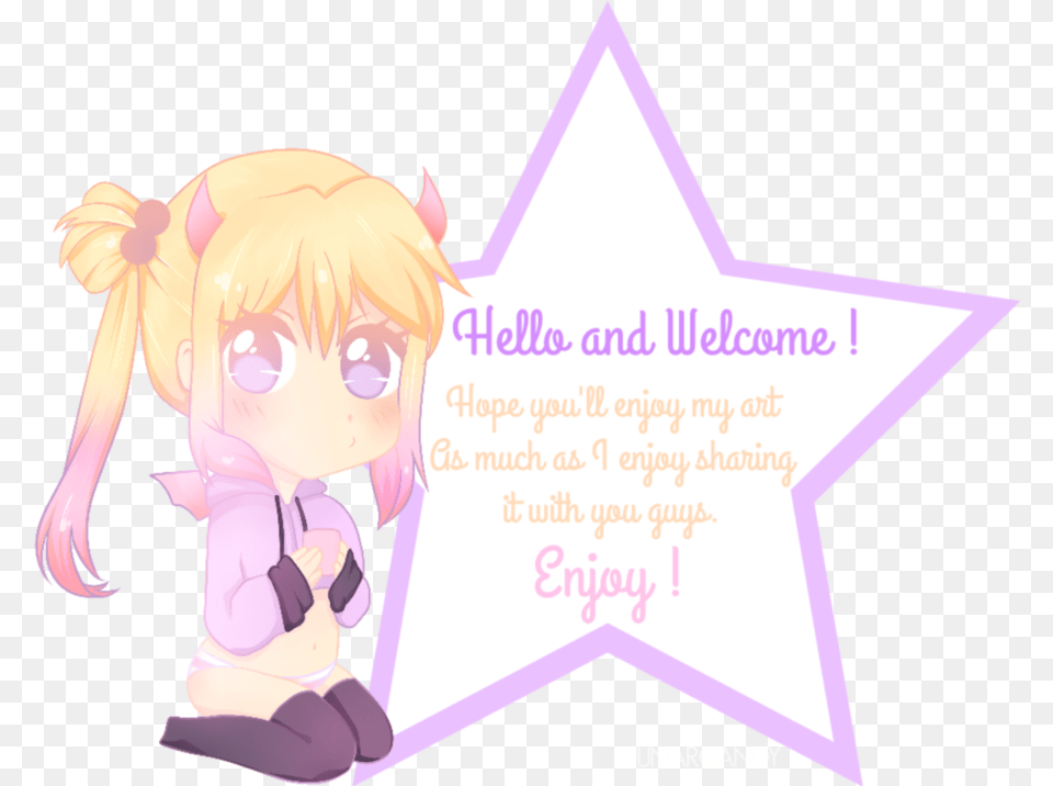 Kawaii Pastel Profile Welcome Sign By Lunarcandy On Pastel Welcome Sign, Book, Comics, Publication, Baby Free Png Download