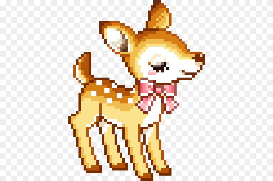 Kawaii Pixel Art, Animal, Deer, Mammal, Wildlife Png