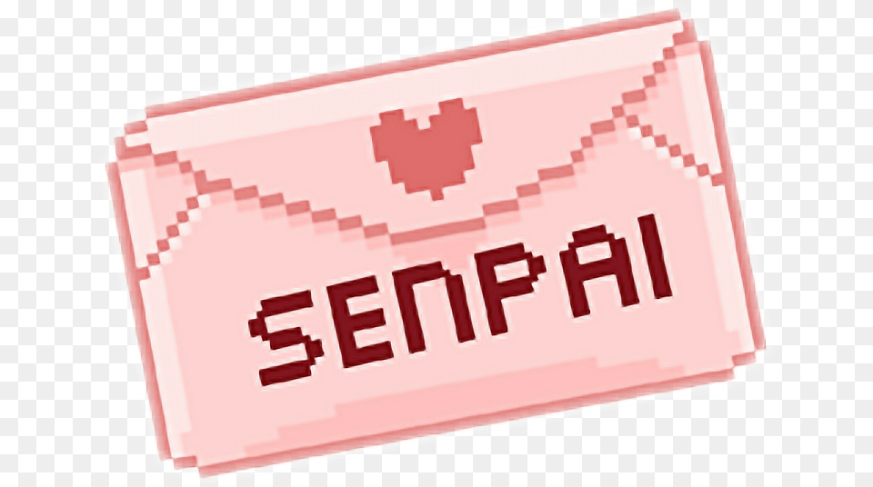 Kawaii Pixel Senpai Download Paper, Text Free Transparent Png