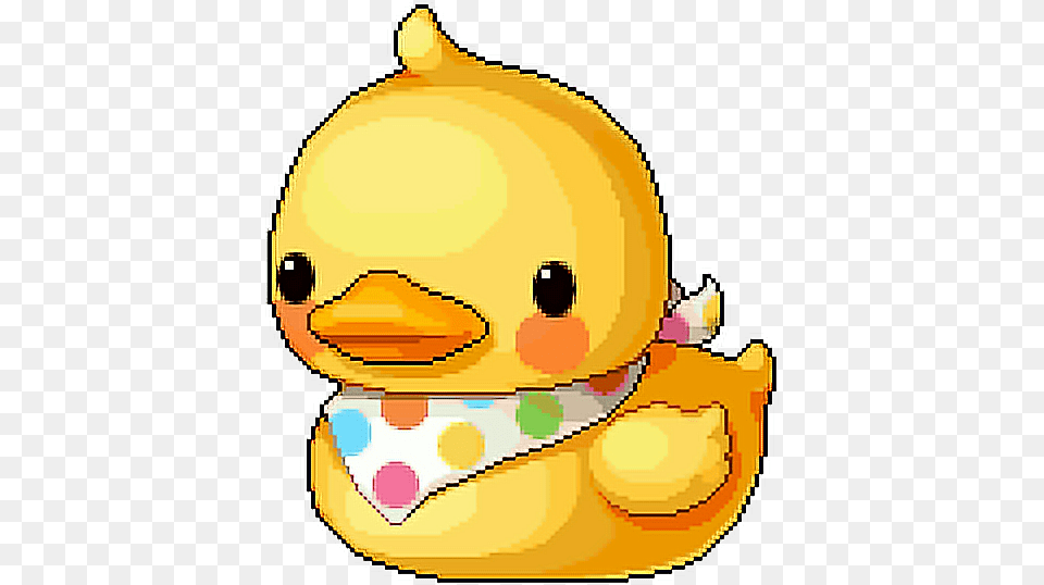 Kawaii Pixel Tumblr Kawaiipixel Duck Yellow Ducks Maplestory Giant Ducky Chair, Adult, Female, Person, Woman Free Png Download