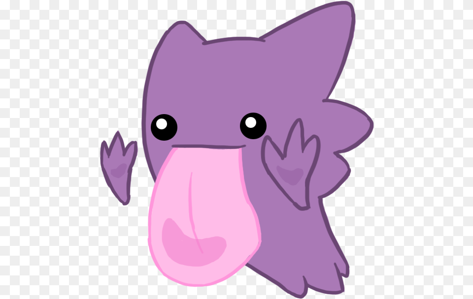 Kawaii Pokemon 6 Cute Haunter, Purple, Body Part, Mouth, Person Png