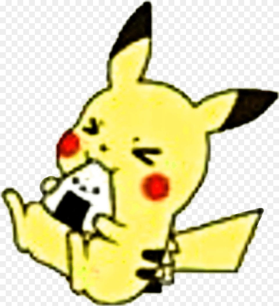 Kawaii Pokemon Cute Smiley Food Clipart Kawaii Pokemon Cute Pikachu, Baby, Person, Plush, Toy Free Png