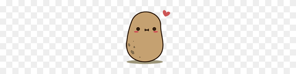 Kawaii Potato Line Stickers Line Store, Food, Plant, Produce, Vegetable Png