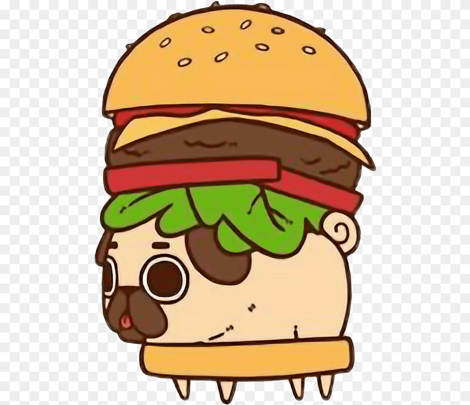 Kawaii Pug Clipart Puglie Pug Burger, Food, Baby, Person Png