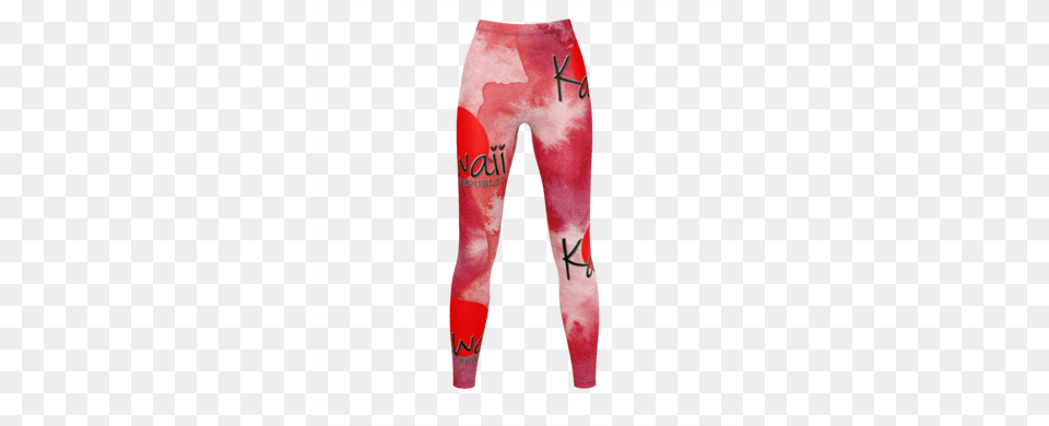 Kawaii Republic Logo Design Watercolor Texture Leggings Leggings, Clothing, Hosiery, Tights, Pants Free Png Download