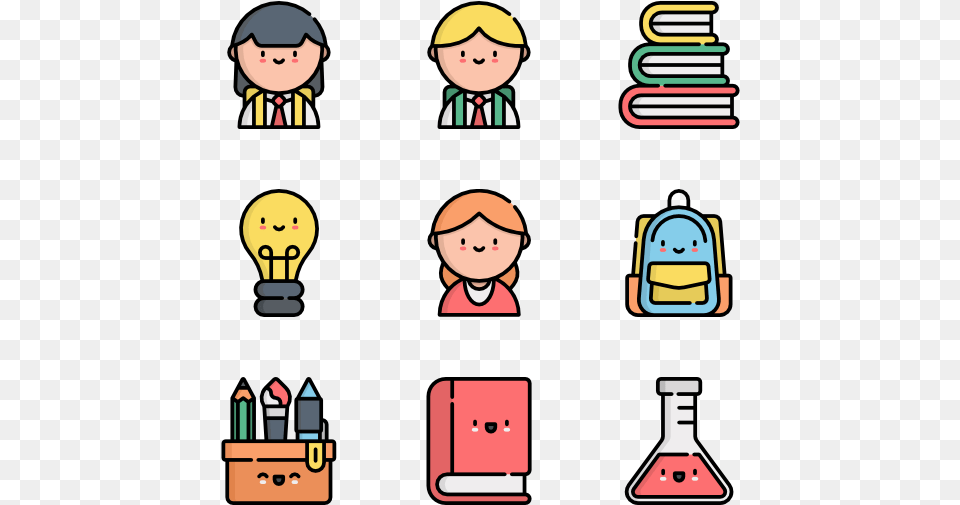 Kawaii School, Baby, Person, Face, Head Free Png Download