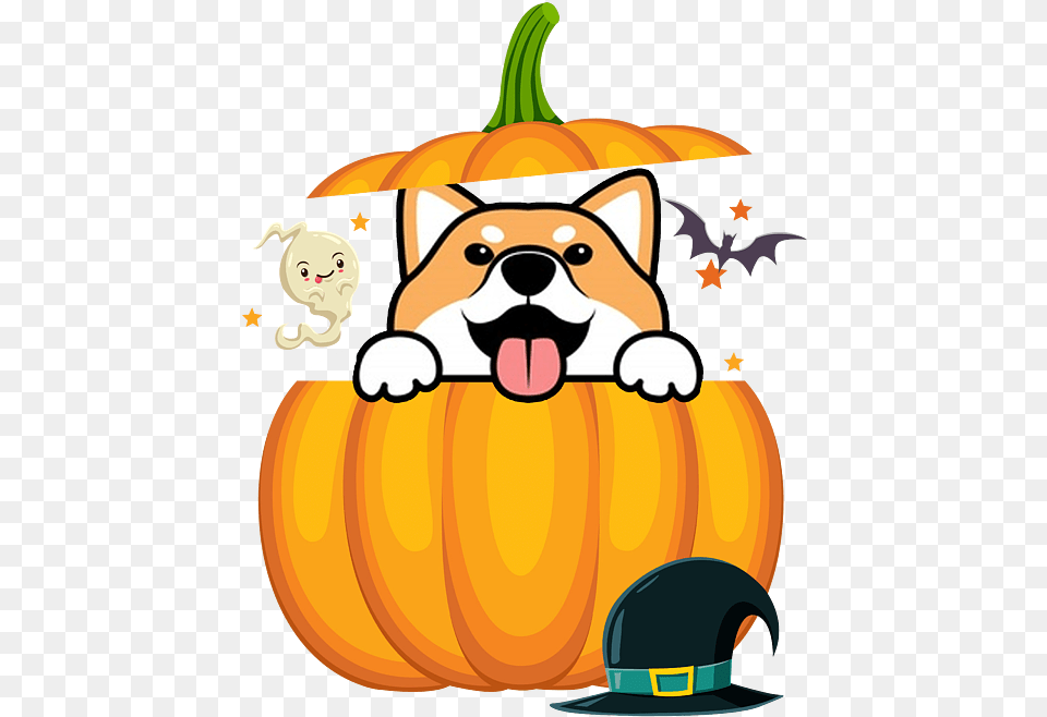 Kawaii Shiba Inu Dog Pumpkin Japanese Anime Halloween Gift Tshirt Coffee Mug Happy, Food, Plant, Produce, Vegetable Free Transparent Png