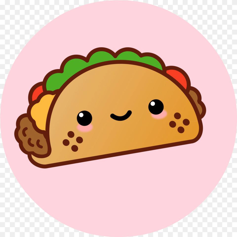 Kawaii Taco Party Printables Cute Taco, Food, Meal, Lunch, Disk Png Image