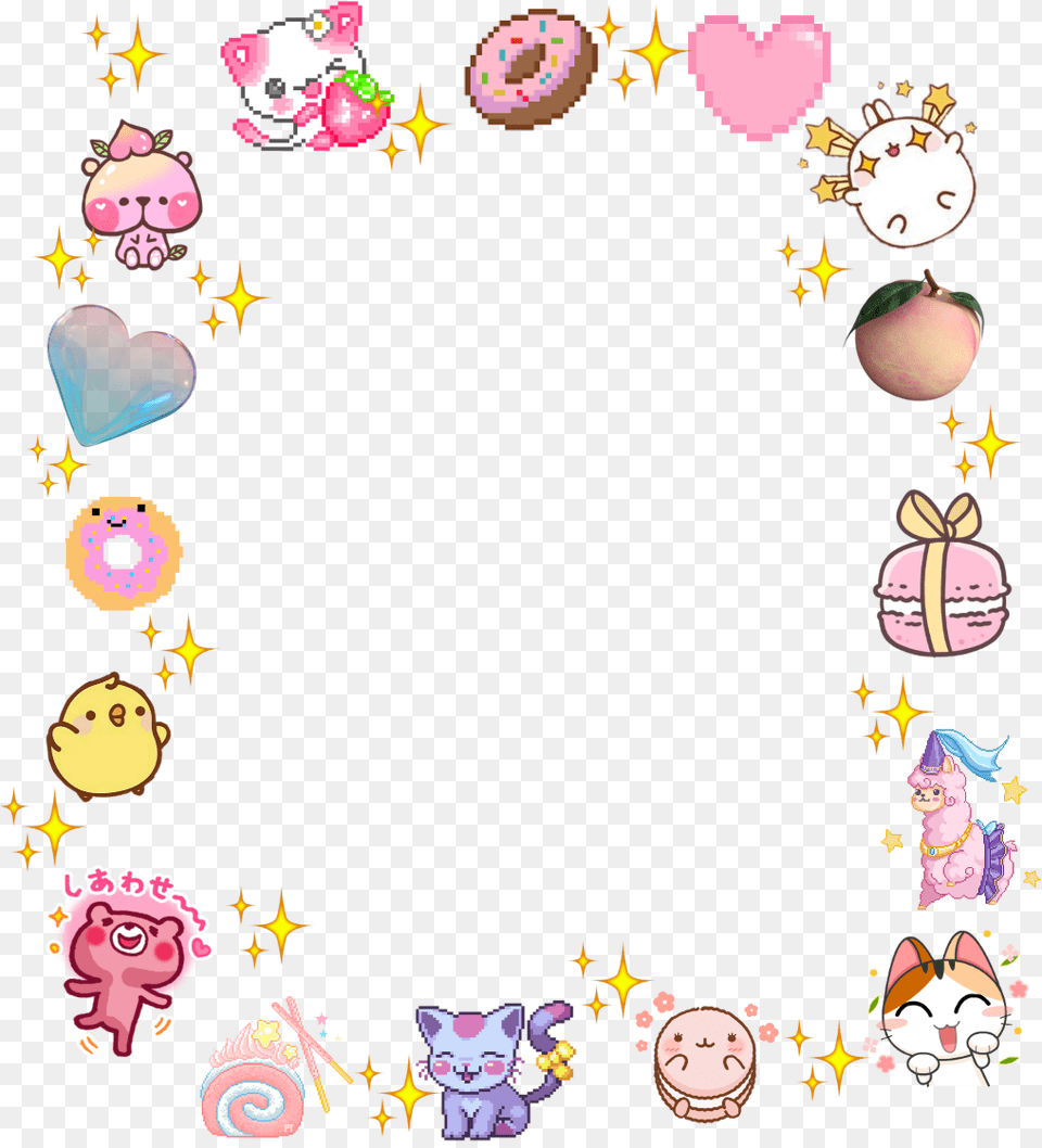 Kawaii Theme Cute Aesthetic Background, Baby, Person, Animal, Cat Free Transparent Png