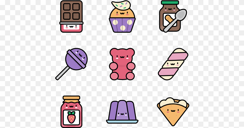 Kawaii Transparent Candy Kawaii, Animal, Mammal, Wildlife, Cutlery Free Png Download