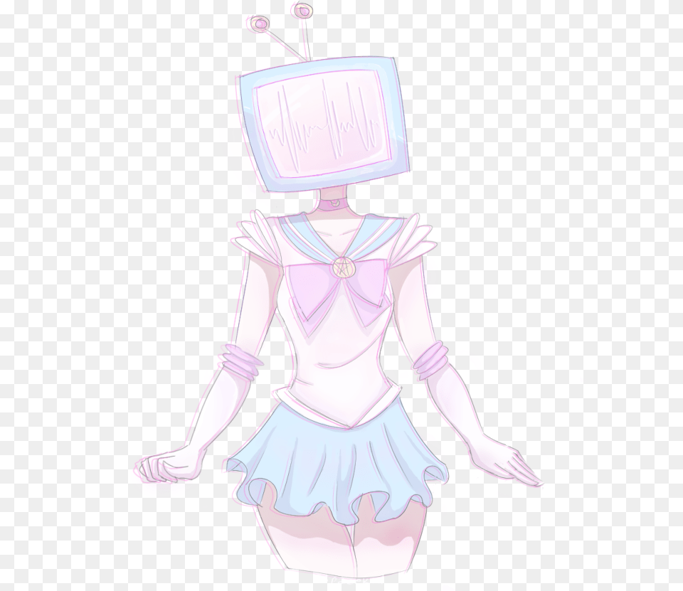 Kawaii Tv Head, Book, Comics, Publication, Person Png Image