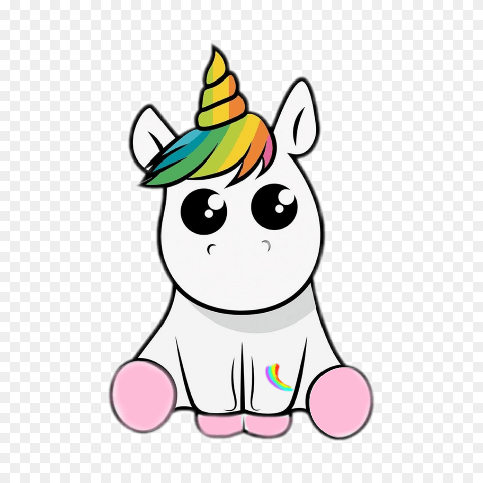 Kawaii Unicorn Horse Fantasy Rainbow, Cartoon, Animal, Bear, Mammal Png
