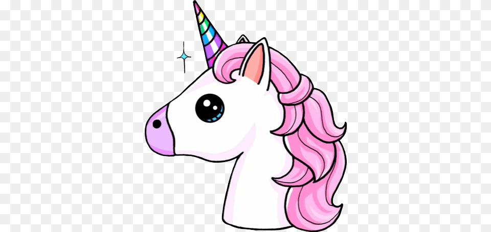 Kawaii Unicornio Unicorn Colorful Love Cute Colorido, Clothing, Hat Png Image