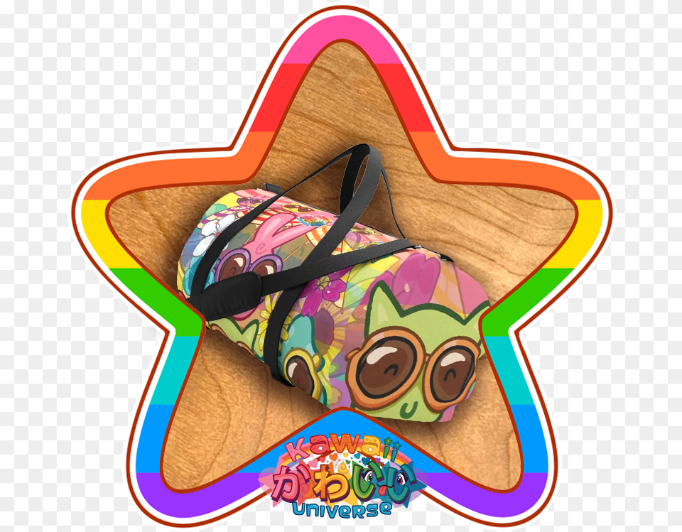 Kawaii Universe Cute Cool Cat N Friends Designer Duffel, Clothing, Hat, Bow, Weapon Free Transparent Png
