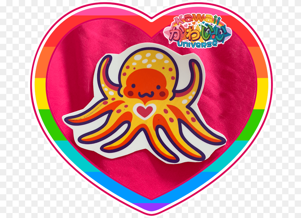 Kawaii Universe Cute Doodle Octopus Sticker Pic, Applique, Pattern, Home Decor, Baby Free Png Download