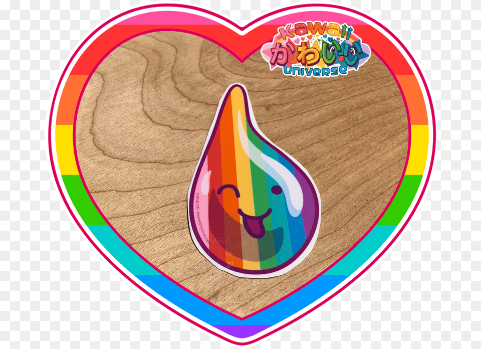 Kawaii Universe Cute Rainbow Rain Drop Sticker Pic, Clothing, Hat Free Transparent Png