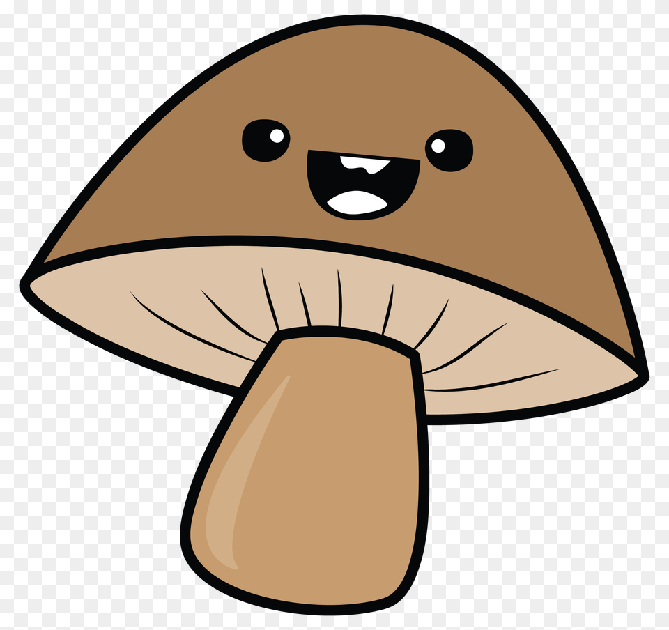 Kawaii Veggies Clip Art, Agaric, Fungus, Mushroom, Plant Png Image