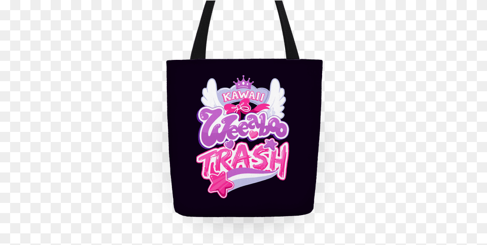 Kawaii Weeaboo Trash Anime Logo Tote Anime Tote Bag, Accessories, Handbag, Tote Bag, Purse Png Image