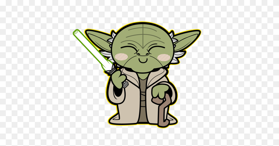 Kawaii Yoda E V E N M O R E S T A R W A R S, Art Png Image