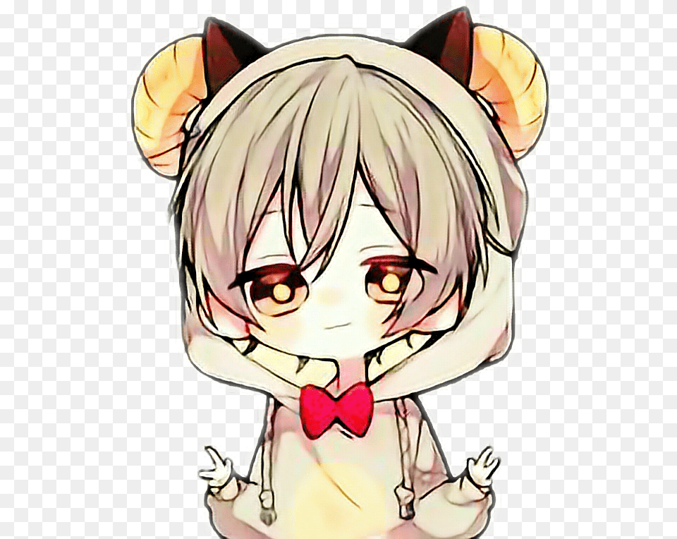 Kawaiiboy Animeboy Chibiboy Boy Animal Kawaii Cute Anime Chibi Boy, Book, Comics, Publication, Baby Png Image