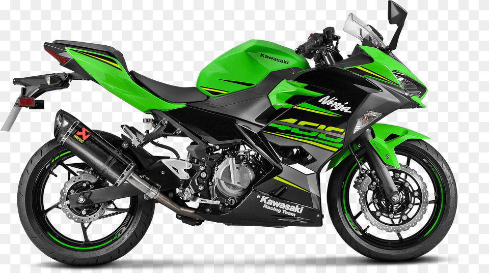 Kawasaki Kawasaki Ninja 400 Akrapovic Exhaust, Machine, Spoke, Motorcycle, Transportation Png Image