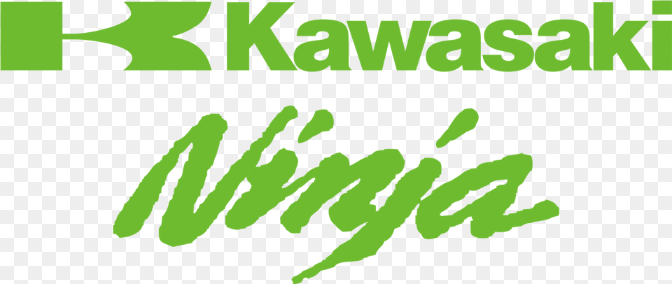 Kawasaki Ninja Logos Library Stock Kawasaki Ninja Logo Vector, Green, Text, Grass, Plant Png