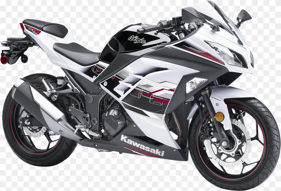 Kawasaki Ninja White Motorcycle Bike Image 2014 Kawasaki Ninja 300 Se, Machine, Transportation, Vehicle, Wheel Free Png Download