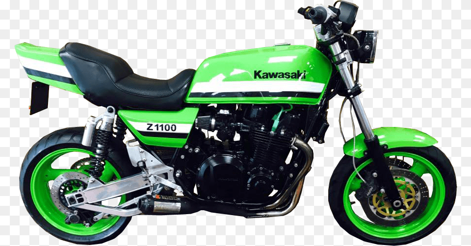 Kawasaki Z1100 Transparent Image Motorbike Image Motor Bike No Background, Machine, Spoke, Motorcycle, Transportation Free Png