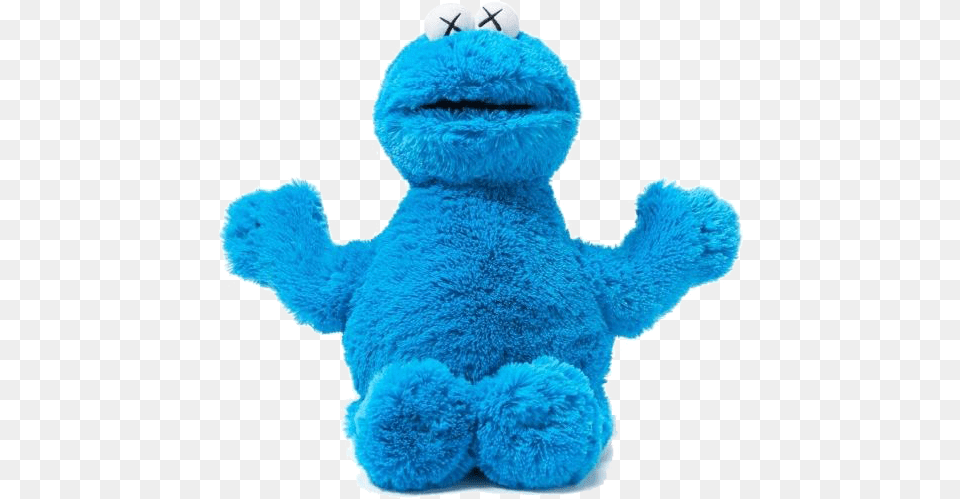 Kaws X Sesame Street Toy, Plush, Teddy Bear Free Png Download