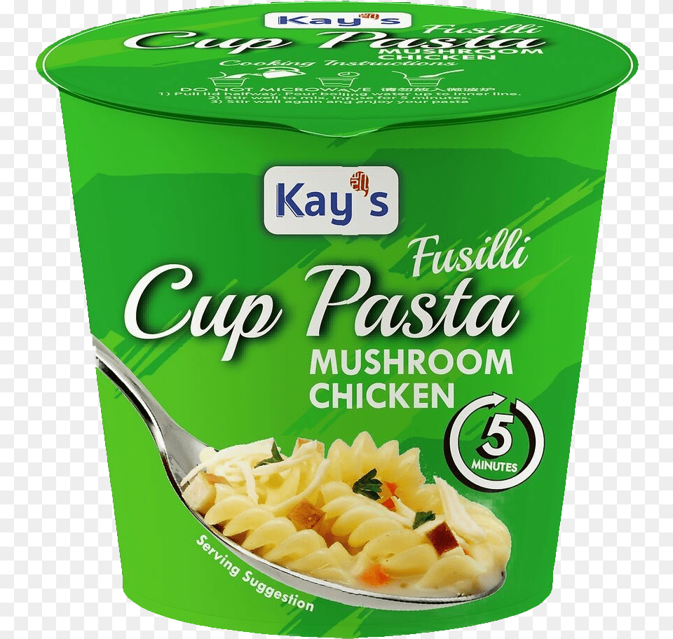 Kay S Cup Pasta Mushroom Chicken 55gtitle Kay S Pasta Cup, Cutlery, Food, Can, Tin Free Png Download