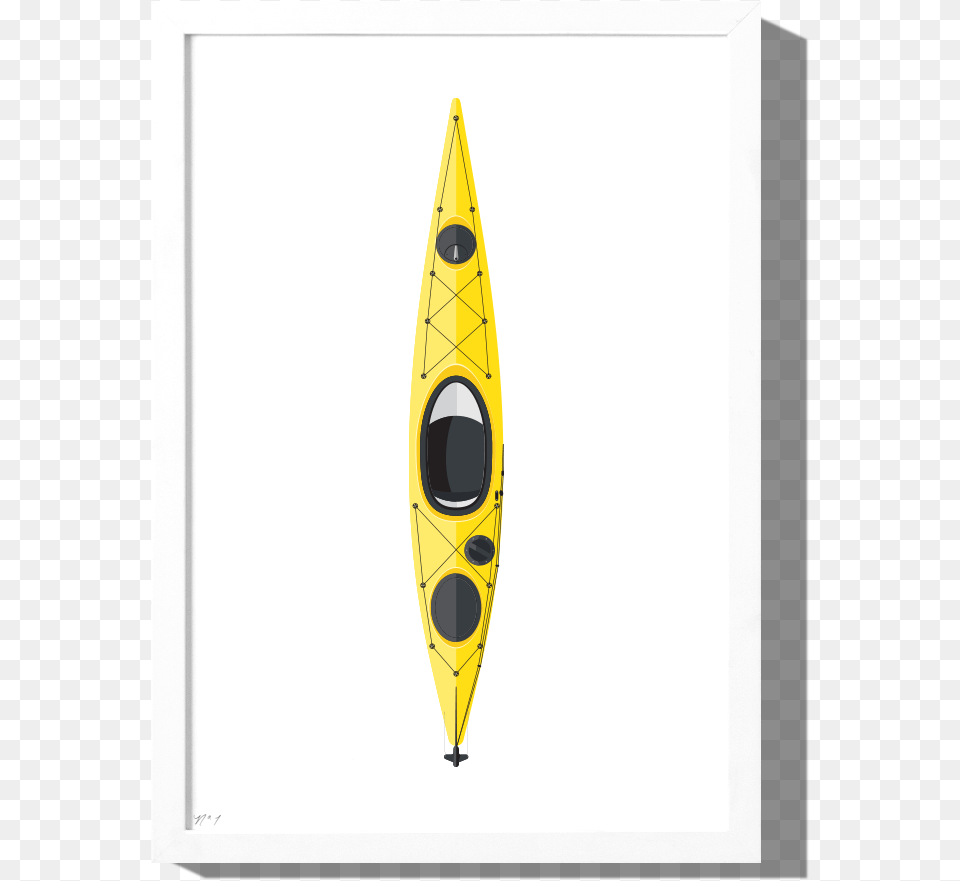 Kayak Art Print With Optional Frame, Boat, Canoe, Rowboat, Transportation Png