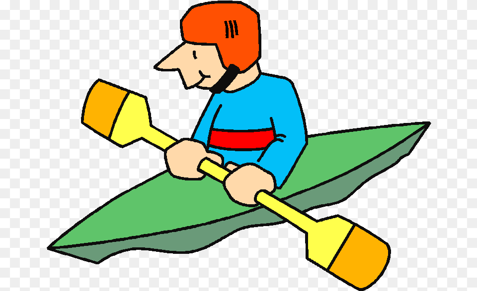 Kayak Clipart Animated Kayaking Cartoon Transparent Kayak Animada, Oars, Paddle, Person, Adult Png Image