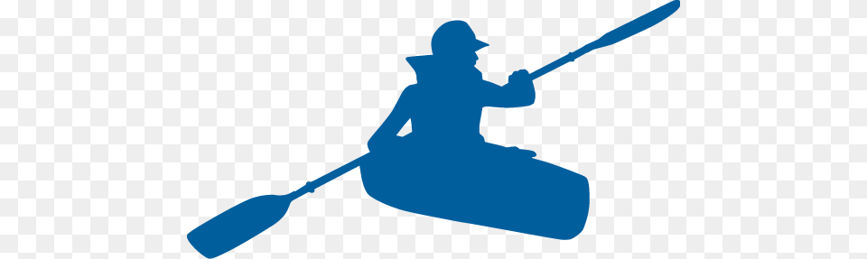 Kayak Clipart Blue, Oars, Paddle, Boat, Transportation Png Image