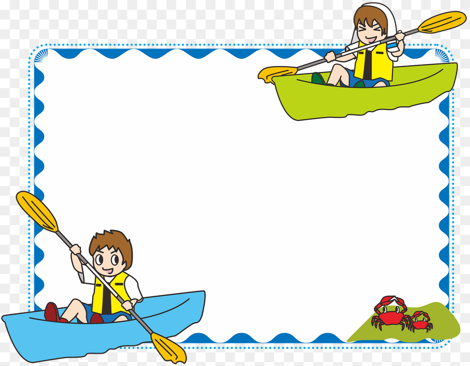 Kayak Frame Clipart, Oars, Person, Baby, Canoe Free Png