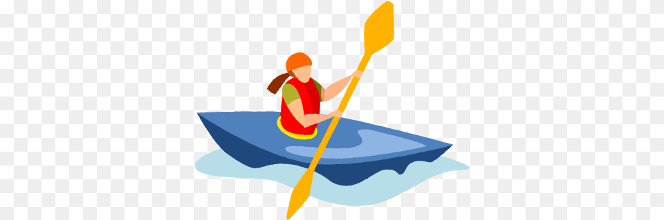 Kayak On Water, Vest, Oars, Lifejacket, Clothing Png Image