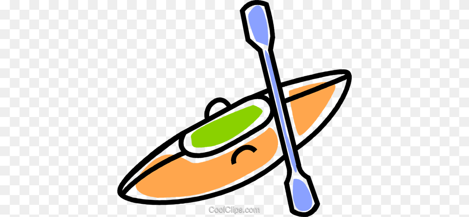 Kayak Royalty Vector Clip Art Illustration, Oars, Boat, Canoe, Rowboat Free Transparent Png