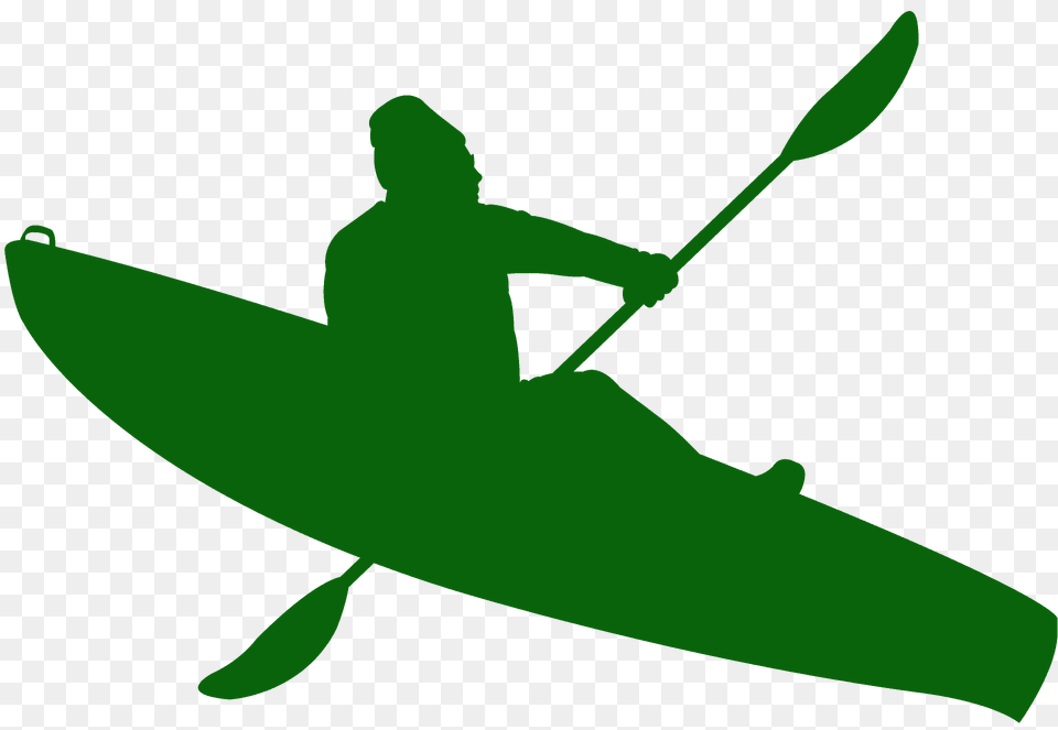 Kayak Silhouette, Vehicle, Boat, Transportation, Canoe Free Png