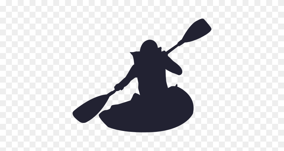 Kayak Sport Silhouette, Oars, Paddle, Person, Shark Free Transparent Png