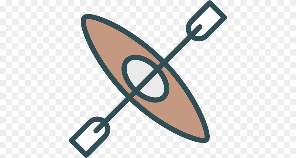 Kayak Top View Icon, Cutlery Free Png