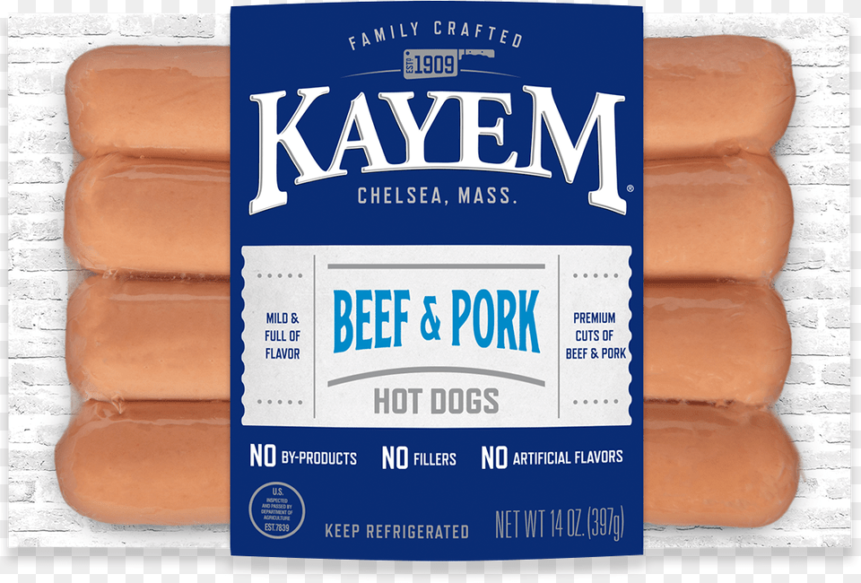 Kayem Beef Amp Pork, Food, Hot Dog Free Png