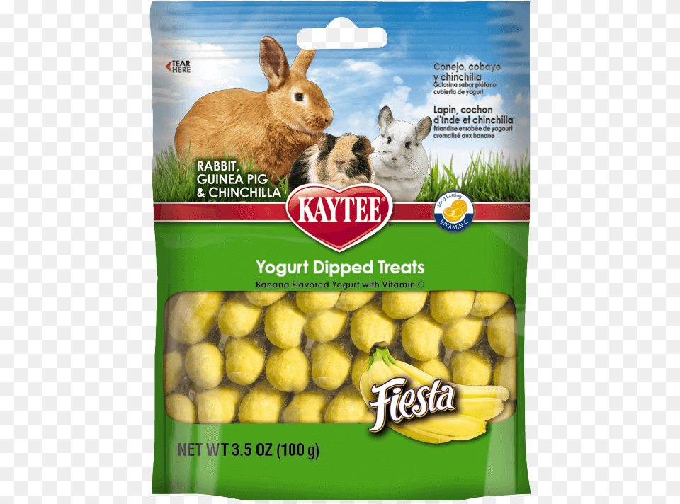 Kaytee Fiesta Banana Flavored Yogurt Dipped Rabbit Pet, Fruit, Produce, Plant, Food Png